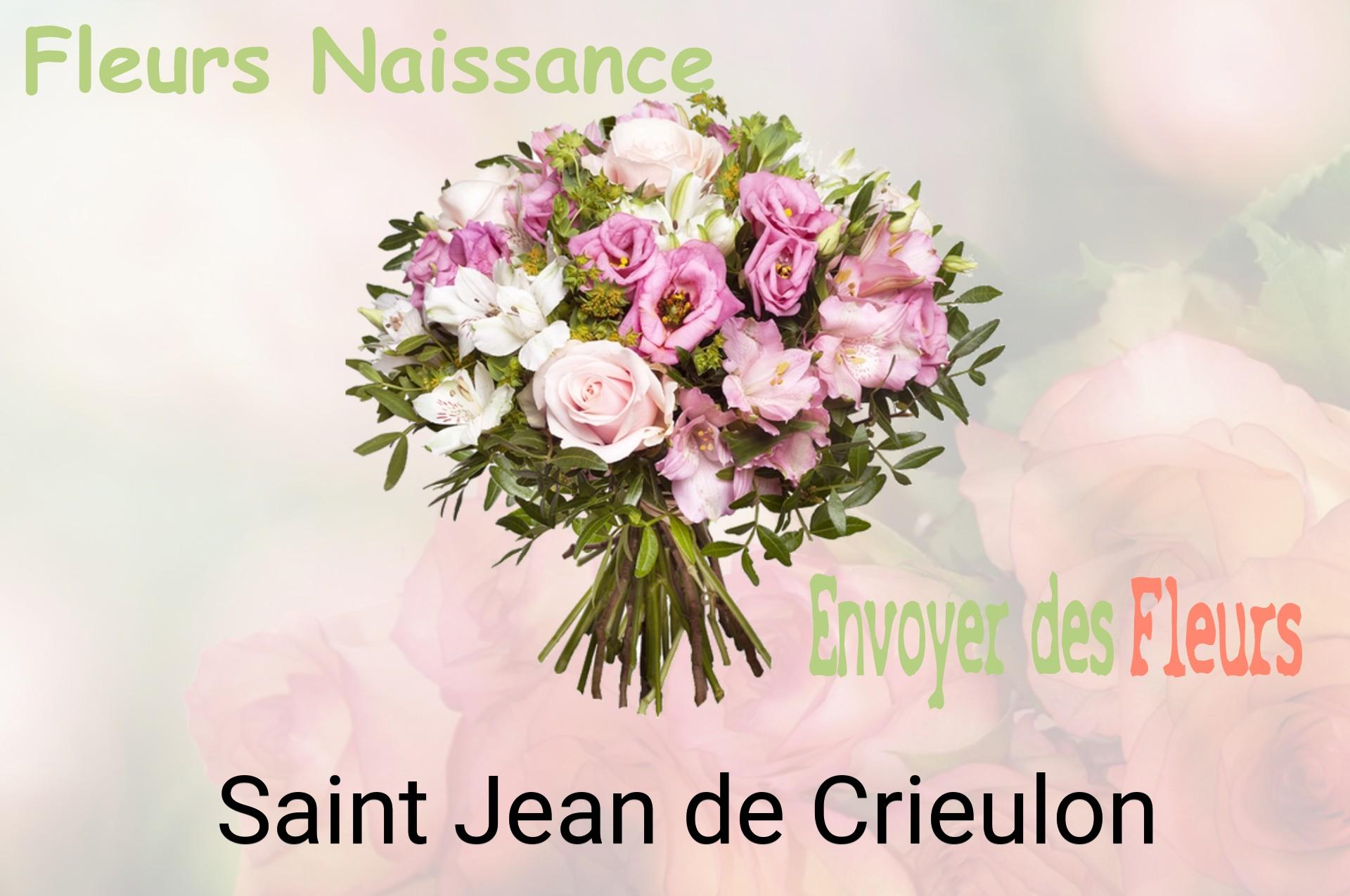 Bouquet de fleurs de naissance livré à Saint-Jean-de-Crieulon